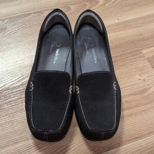 A2 By Aerosoles Black Suede Loafers